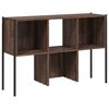 vidaXL Bookcase Brown oak Engineered wood Medium-Large Bookcase