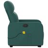 vidaXL Stand Up Massage Recliner Chair Dark Green
