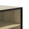 vidaXL Shoe Cabinet Sonoma oak Engineered wood, Metal Medium