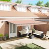 vidaXL Retractable Awning Multicolour 196.85" x 118.11