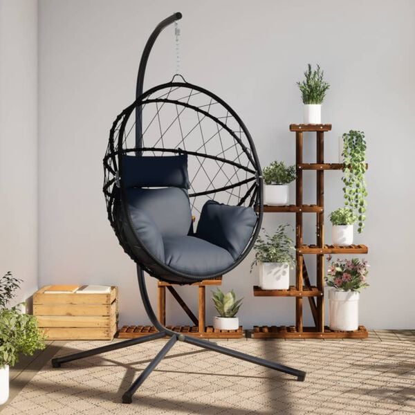 vidaXL Hanging Egg Chair Anthracite
