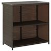 vidaXL Bar Set Brown PE rattan, steel Large Bar Set Rectangular