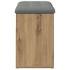 vidaXL Shoe Bench Artisan oak Engineered wood 32.3 x 12.6 x 17.9 in
