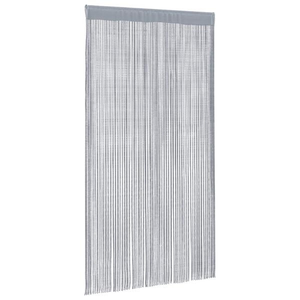vidaXL String Curtains 2 pcs Light Grey 55.1x98.4"