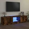 vidaXL TV Cabinet smoked oak 140 x 40 x 36 cm Engineered wood