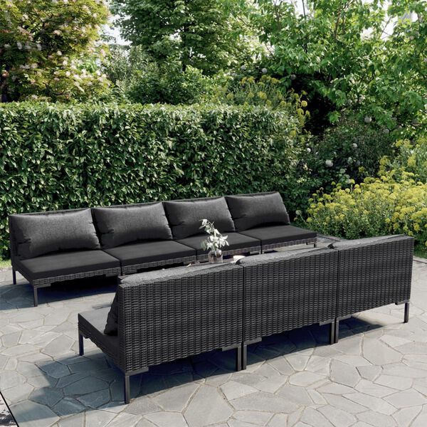 vidaXL Garden Lounge Set Dark grey