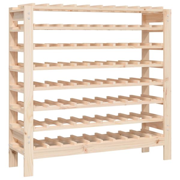 vidaXL Wine Rack 43.1x11.8x42.3" Solid Wood Pine