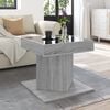 vidaXL Coffee Table Gray sonoma Engineered wood, glass 19.7 in x 19.7 in