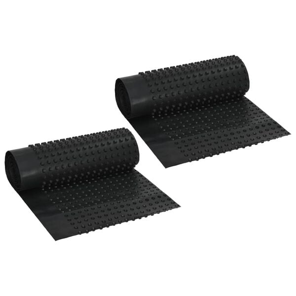 vidaXL Dimpled Drainage Sheets 2 pcs HDPE 4.37 oz/ft&sup2; 1.6x65.6'