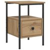 vidaXL Bedside Cabinet Set of 2 Artisan Oak Engineered wood Compact