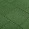 vidaXL Fall Protection Tiles 24 pcs Rubber 19.7x19.7x1.2" Green (4x92321)