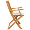 vidaXL Folding Chair 8 pcs White 49 x 57.5 x 92cm Solid Acacia wood