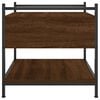 vidaXL Coffee Table Brown Oak Engineered Wood, Metal 19.7 in