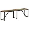 vidaXL Bench Multicolor Solid reclaimed wood and powder-coated iron