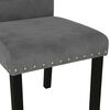 vidaXL Dining Chairs 2 pcs Dark Gray Velvet