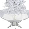 vidaXL Snowing Christmas Tree White PVC 55.1 in Adjustable Armrests