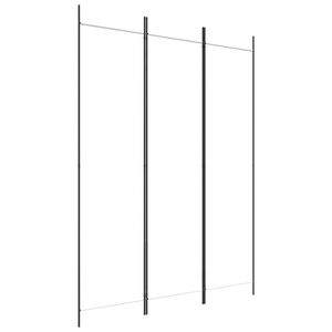 vidaXL 3-Panel Room Divider White 59.1"x78.7" Fabric