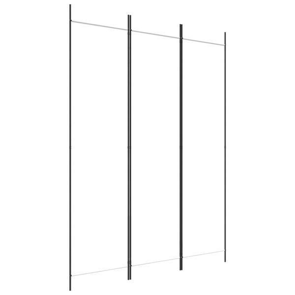 vidaXL 3-Panel Room Divider White 59.1"x78.7" Fabric