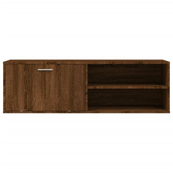 vidaXL TV Cabinet Brown Oak Engineered wood Medium TV Cabinet