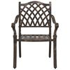 vidaXL Garden Dining Set 5 pcs Bronze 35.4" x 35.4" x 29.5