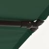vidaXL Garden Parasol Green Aluminum Medium Rotatable Garden Parasol