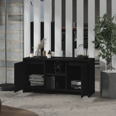 vidaXL TV Stand Black 40.2"x14.8"x20.7" Engineered Wood
