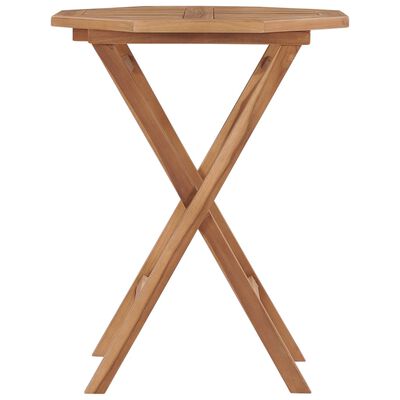 vidaXL Folding Patio Table 23.6"x23.6"x29.5" Solid Teak Wood