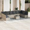 vidaXL Garden Sofa Set Light Grey, Dark Grey