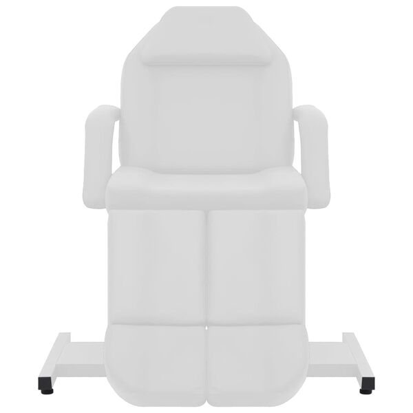 vidaXL Treatment Chair White Faux leather, Iron Large