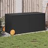vidaXL Garden Storage Box Black