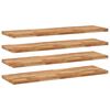 vidaXL Floating Shelves 4 pcs 47.2x15.7x1.6" Oil Finished Solid Wood Acacia