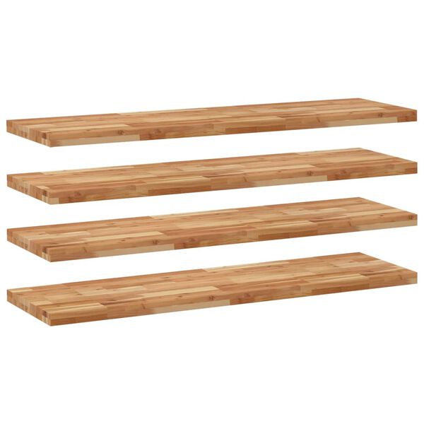vidaXL Floating Shelves 4 pcs 47.2x15.7x1.6" Oil Finished Solid Wood Acacia