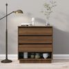 vidaXL Sideboard Brown Oak Engineered Wood Medium Sideboard