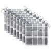 vidaXL Patio Chairs with Cushions 8 pcs Solid Acacia Wood Grey