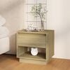 vidaXL Bedside Cabinet Sonoma Oak Engineered Wood Bedside Cabinet
