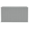 vidaXL Garden Shed Grey Galvanized Steel Large Garden Shed Rectangular