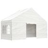 vidaXL Gazebo with Roof White 51.2'x19.3'x12.3' Polyethylene