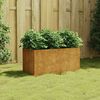vidaXL Planter Rusty Corten Steel Medium Decorative Inlays Planter
