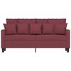 vidaXL 2-seater Sofa Wine Red 100% Polyester, Metal, Textilene Medium