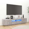 vidaXL TV Cabinet Concrete grey Engineered wood Large TV Cabinet