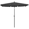 vidaXL Garden Parasol Anthracite Polyester 82.7 x 55.1 in Tiltable