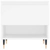 vidaXL Coffee Table White Engineered wood, Metal Medium Storage