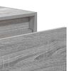 vidaXL Wall-mounted Bedside Cabinet Set of 2 Grey Sonoma Engineered wood