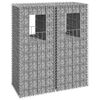 vidaXL Gabion Basket Posts 2 pcs 15.7"x15.7"x39.4" Iron