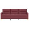 vidaXL 3-seater Sofa Wine Red Fabric (100% polyester), metal, textilene