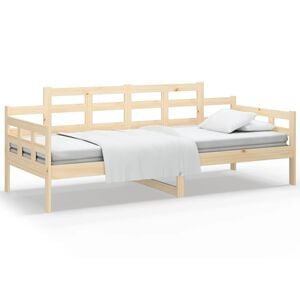 vidaXL Day Bed Natural wood Solid pine wood, plywood