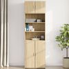 vidaXL Wall Cabinet Sonoma Oak Engineered Wood Medium Wall Cabinet