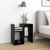 vidaXL Bedside Cabinet Set of 2 Black Engineered Wood
