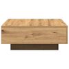 vidaXL Coffee Table Artisan Oak 31.50 x 31.50 x 12.20 in