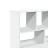 vidaXL Room Divider White Engineered wood Standard Bookshelf